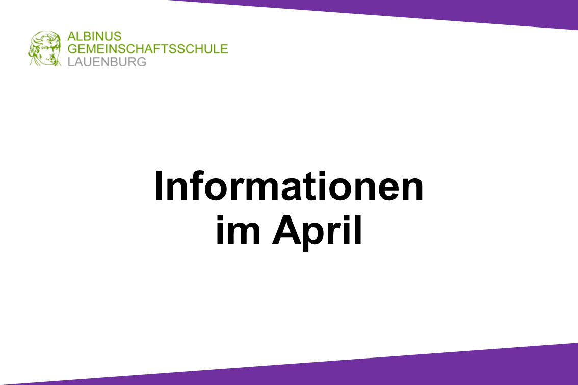 Informationen im April