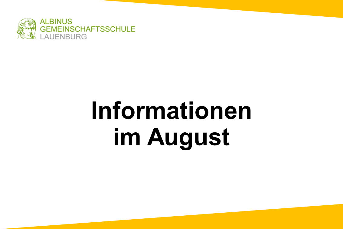 Informationen im August